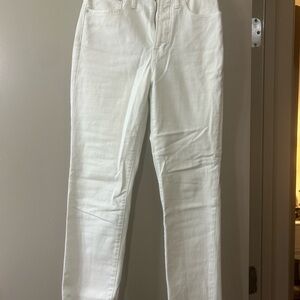 Madewell White Skinny Jeans Sleek and Stylish